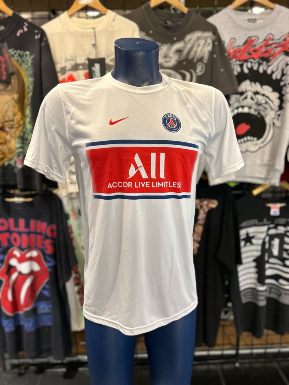 Nike PSG Soccer Mbappe T Shirt Jersey Size Medium